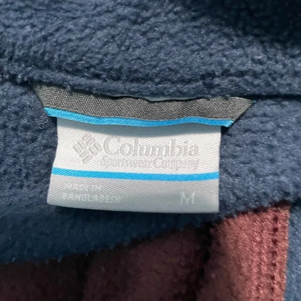 Columbia Mens Full Zip Fleece Jacket M, Size Medium